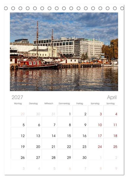 Produktbild: Tischplaner 2027 - Oslo mit dem Oslofjord (A5 Tischkalender zum Aufstellen) CALVENDO