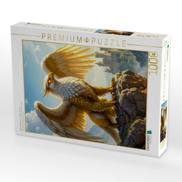 Produktbild: CALVENDO Puzzle Greif, ein Mischwesen aus Adler und L&ouml;we | 1000 Teile Lege-Gr&ouml;&szlig;e 64x48cm Foto-Puzzle f&uuml;r gl&uuml;ckliche Stunden
