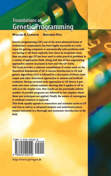 Produktbild: Foundations of Genetic Programming