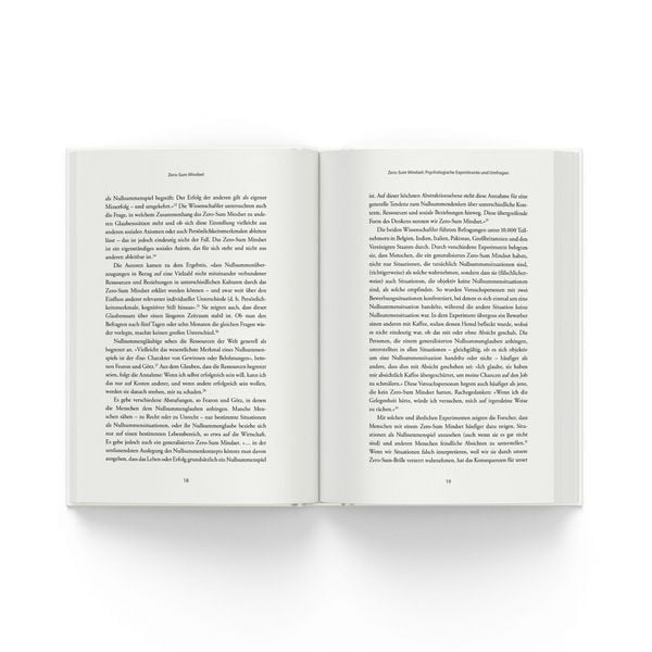 Produktbild: ZERO SUM MINDSET