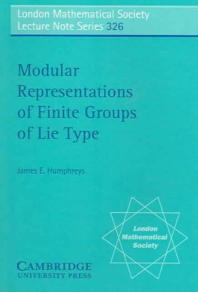 Produktbild: Modular Representations of Finite Groups of Lie Type