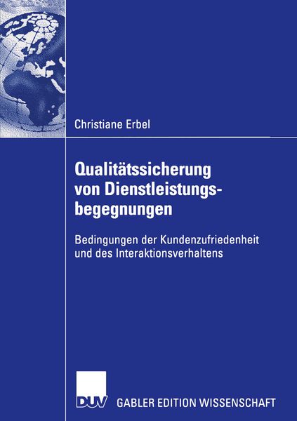 Produktbild: Qualit&auml;tssicherung von Dienstleistungsbegegnungen