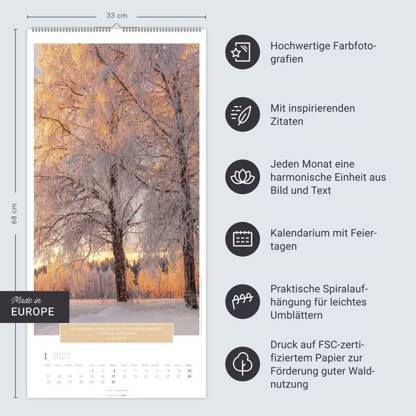 Produktbild: Wunderwelt der B&auml;ume Kalender 2027