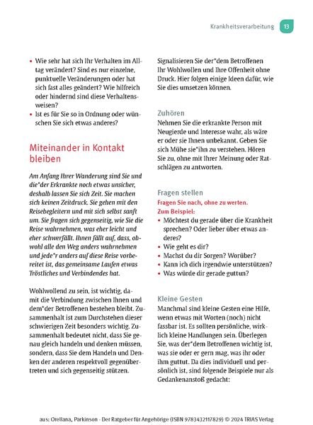 Produktbild: Parkinson. Der Ratgeber f&uuml;r Angeh&ouml;rige