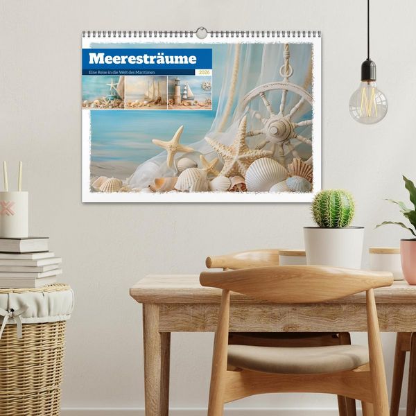 Produktbild: Meerestr&auml;ume (Wandkalender 2026 DIN A3 quer), CALVENDO Monatskalender