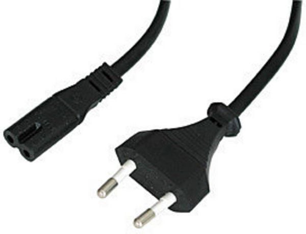 Produktbild: LINDY Strom Anschlusskabel [1x Euro-Stecker - 1x Kleinger&auml;te-Buchse C7] 3.00m Schwarz