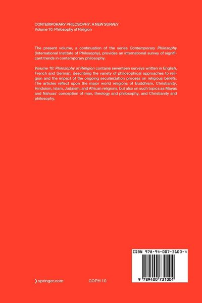 Produktbild: Volume 10: Philosophy of Religion