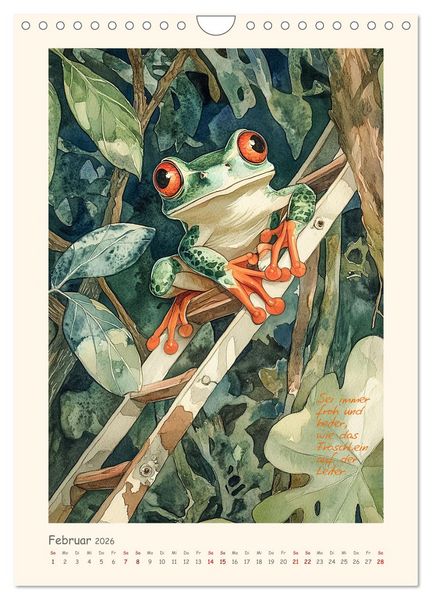 Produktbild: Liebenswerte Tierillustrationen (Wandkalender 2026 DIN A4 hoch), CALVENDO Monatskalender