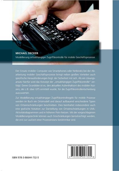 Produktbild: Modellierung ortsabh&auml;ngiger Zugriffskontrolle f&uuml;r mobile Gesch&auml;ftsprozesse
