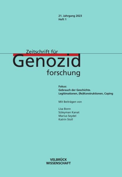 Produktbild: Zeitschrift f&uuml;r Genozidforschung 21. Jahrgang 2023, Heft 1
