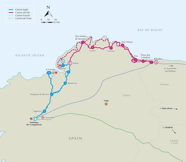 Produktbild: The Camino Ingles and Camino del Mar