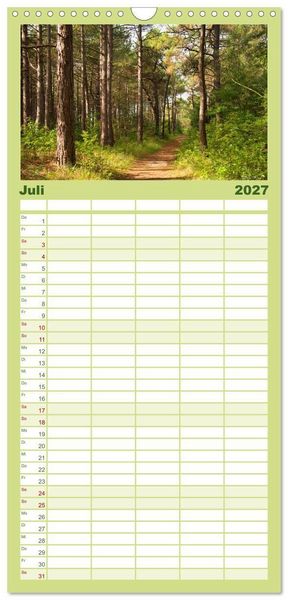 Produktbild: Familienplaner 2027 - Streifzug durch Nordholland mit 5 Spalten (Wandkalender, 21 x 45 cm) CALVENDO