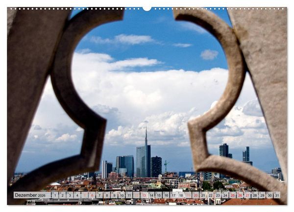 Produktbild: Neue Architektur in Mailand (hochwertiger Premium Wandkalender 2026 DIN A2 quer), Kunstdruck in Hochglanz