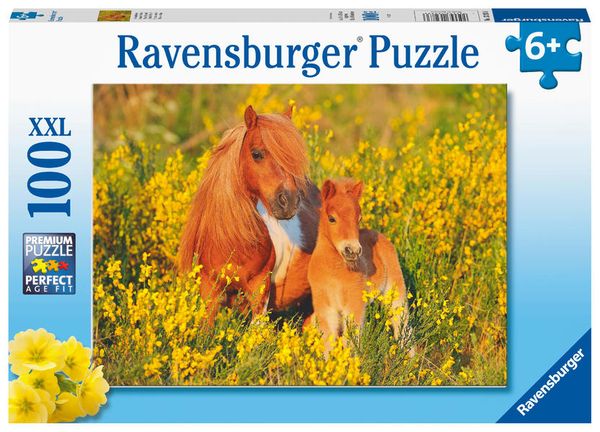 Puzzle Ravensburger Shetlandponys 100 Teile XXL