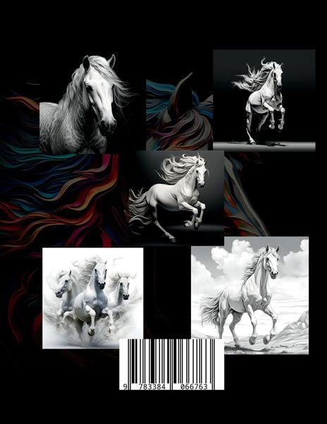 Produktbild: Pferde Malbuch &bdquo;Fotorealistisch&ldquo;.