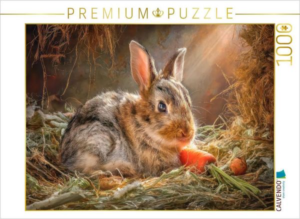 CALVENDO Puzzle Kaninchenportraits | 1000 Teile Lege-Größe 64x48cm Foto-Puzzle für glückliche Stunden