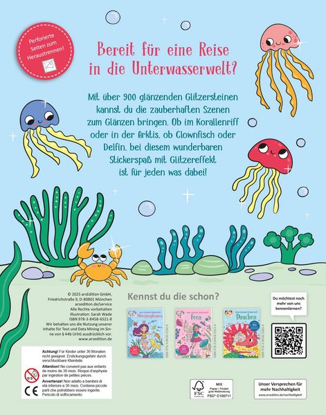 Produktbild: Mein Diamant-Stickerheft &ndash; Unter Wasser