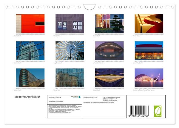 Produktbild: Moderne Architektur (Wandkalender 2026 DIN A4 quer), CALVENDO Monatskalender