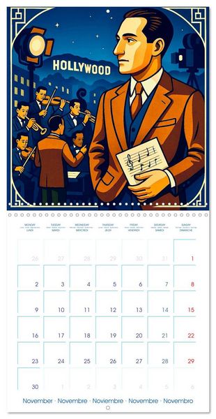 Produktbild: George Gershwin (Wall Calendar 2026 12 &times; 12 Inch) CALVENDO 12 Month Wall Calendar