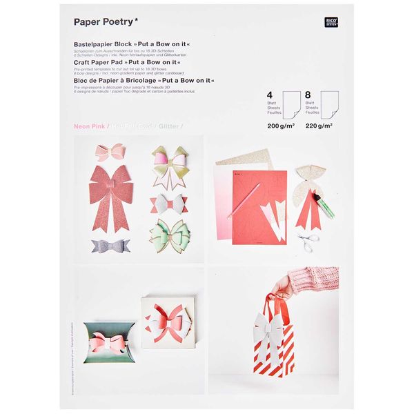 Produktbild: Motivpapierblock Put A Bow On It!. 23 Blatt