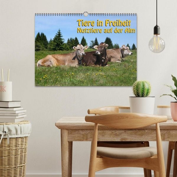 Produktbild: Tiere in Freiheit - Nutztiere auf der Alm (Wandkalender 2026 DIN A3 quer), CALVENDO Monatskalender