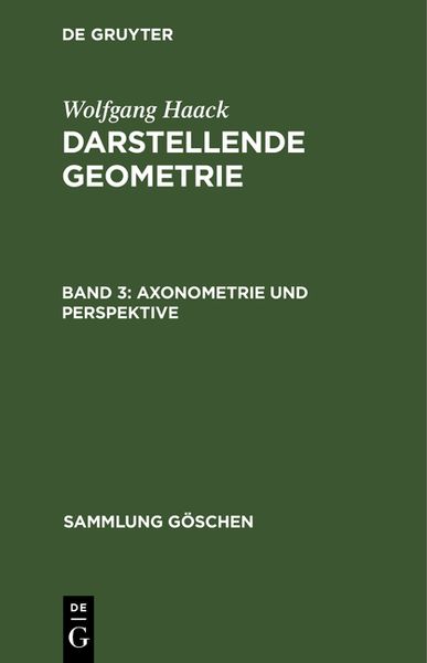 Produktbild: Axonometrie und Perspektive