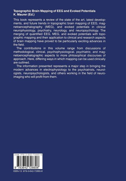 Produktbild: Topographic Brain Mapping of EEG and Evoked Potentials