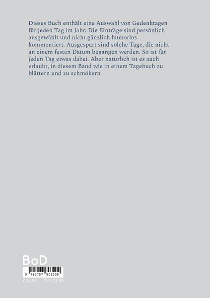Produktbild: Gedanken zum Gedenken