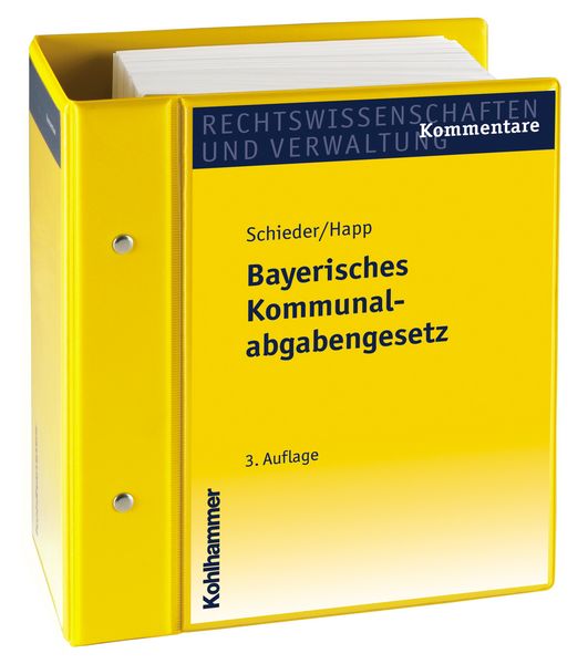 Produktbild: Bayerisches Kommunalabgabengesetz