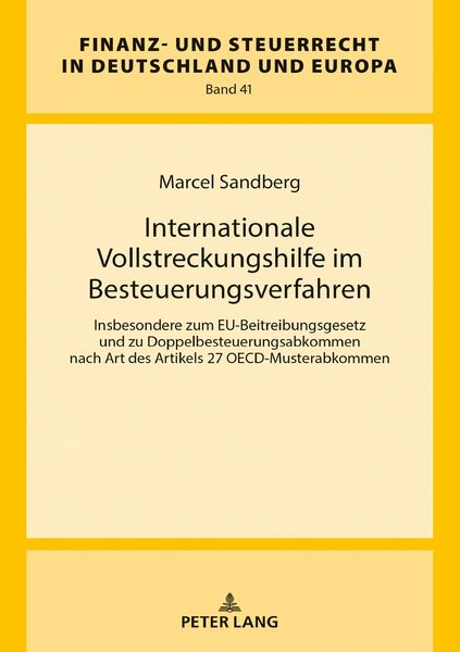 Produktbild: Internationale Vollstreckungshilfe im Besteuerungsverfahren