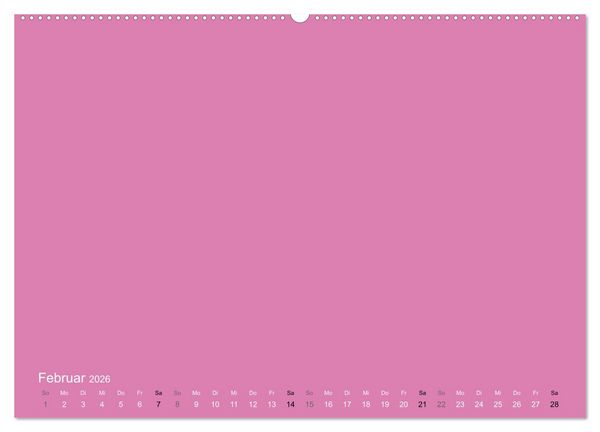 Produktbild: Bastelkalender - Pink (Wandkalender 2026 DIN A2 quer), CALVENDO Monatskalender