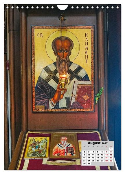 Produktbild: Orthodoxe Kirchen in Nordmazedonien (Wandkalender 2027 DIN A4 hoch), CALVENDO Monatskalender