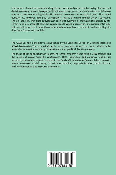 Produktbild: Innovation-Oriented Environmental Regulation