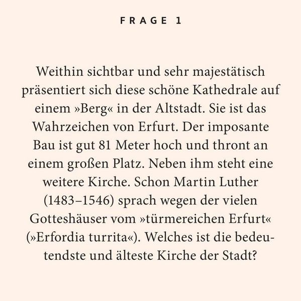 Produktbild: Erfurt-Quiz