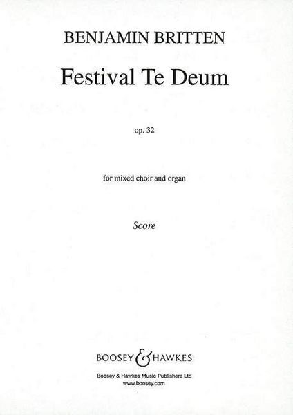 Produktbild: Festival Te Deum, Chorpartitur (Orgelauszug)