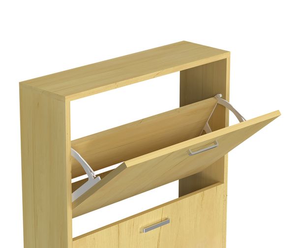 Produktbild: Holz Regal Schuhschrank Schuhkipper Sulos M