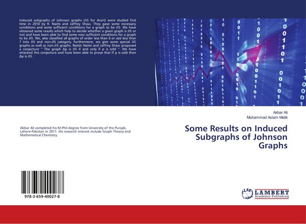 Produktbild: Some Results on Induced Subgraphs of Johnson Graphs