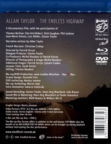 Produktbild: Allan Taylor - The Endless Highway (+ DVD)
