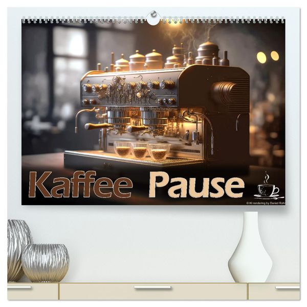 Kaffee Pause (hochwertiger Premium Wandkalender 2025 DIN A2 quer), Kunstdruck in Hochglanz