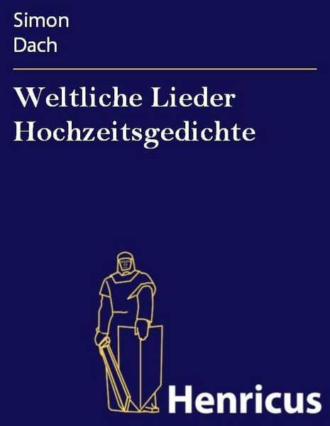 Produktbild: Weltliche Lieder Hochzeitsgedichte