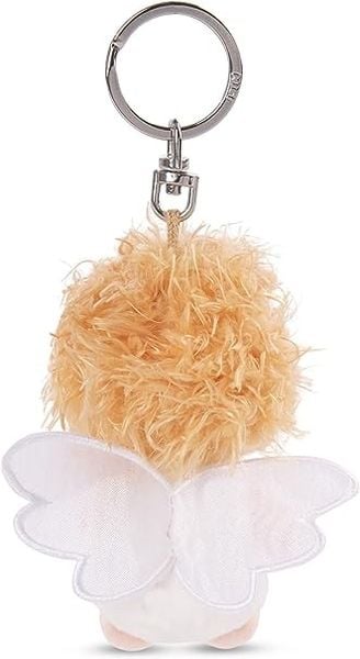 Produktbild: NICI 34555 - Schl&uuml;sselanh&auml;nger Schutzengel mit Hufeisen Ich pass auf dich auf, Gl&uuml;cksbringer, wei&szlig;, 7 cm