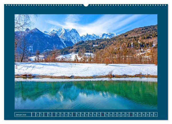 Produktbild: Herzliche Gr&uuml;&szlig;e aus Kuchl (hochwertiger Premium Wandkalender 2026 DIN A2 quer), Kunstdruck in Hochglanz