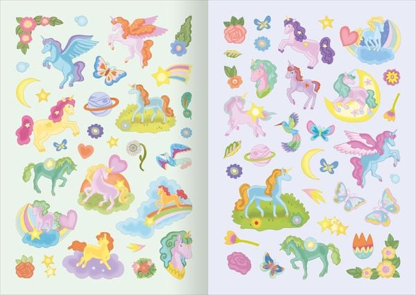 Produktbild: MINI-Stickerheft &ndash; Einh&ouml;rner