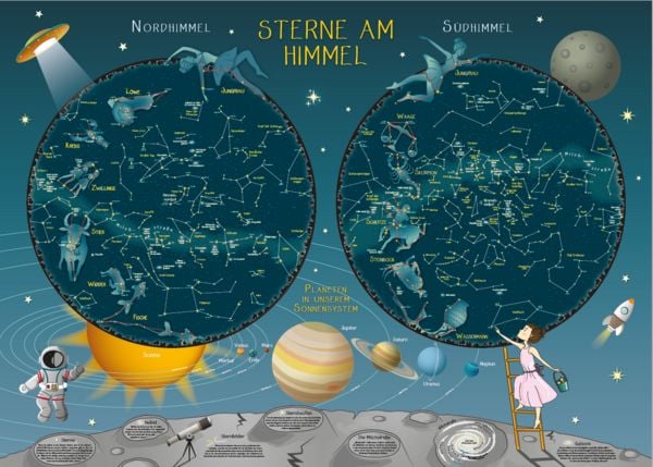 Produktbild: Sterne am Himmel: Sternenkarte f&uuml;r Kinder