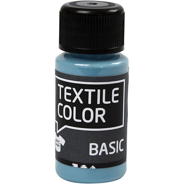 Creativ Company Textilfarbe, Taubenblau, 50 ml, 1 Fläschchen