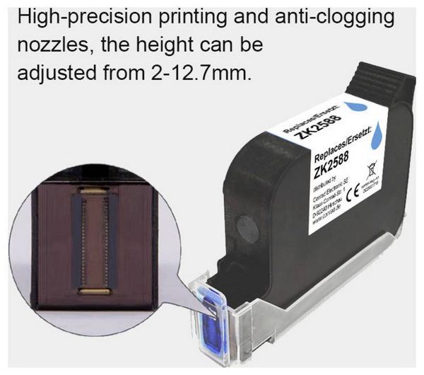 Produktbild: Renkforce Druckerpatrone RF-7593192 Kompatibel Solvent ink cartridge ZK2588 Rot
