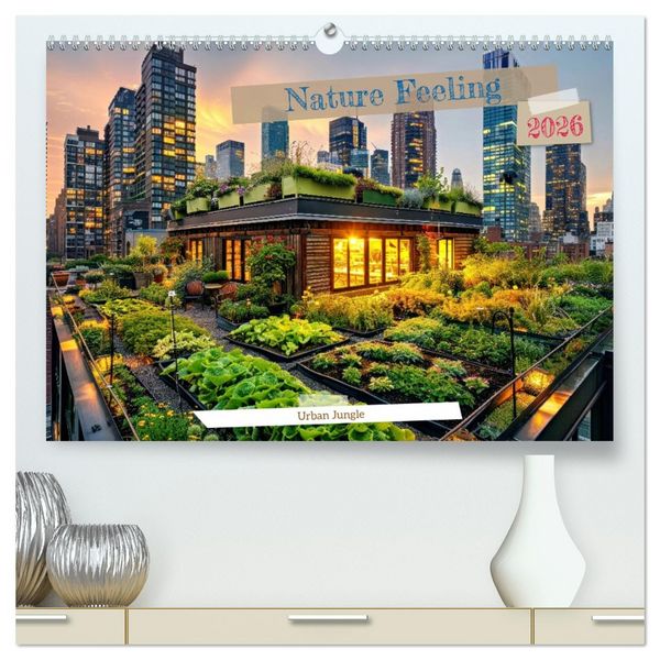 Produktbild: Nature Feeling - Urban Jungle (High Quality Premium Wall Calendar 2026 DIN A2 landscape),CALVENDO 12 Month Wall Calendar