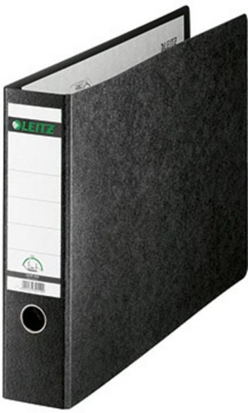 Produktbild: Leitz Ordner 1073 DIN A3 quer R&uuml;ckenbreite: 78 mm Schwarz Wolkenmarmor 2 B&uuml;gel 10730000