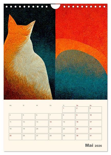 Produktbild: Die 7 Leben einer Katze (Wandkalender 2026 DIN A4 hoch), CALVENDO Monatskalender