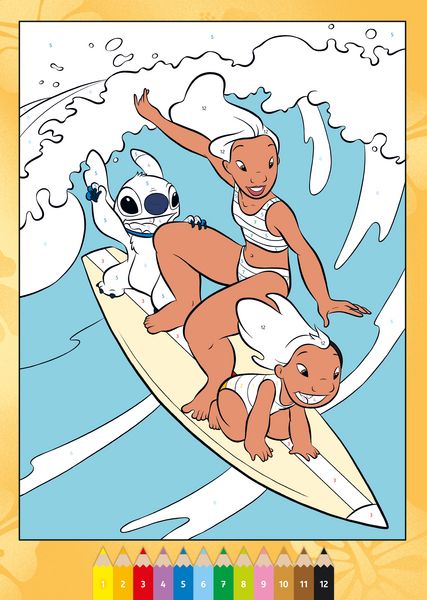 Produktbild: CreArt Malen nach Zahlen ab 7 Disney - Lilo & Stitch
